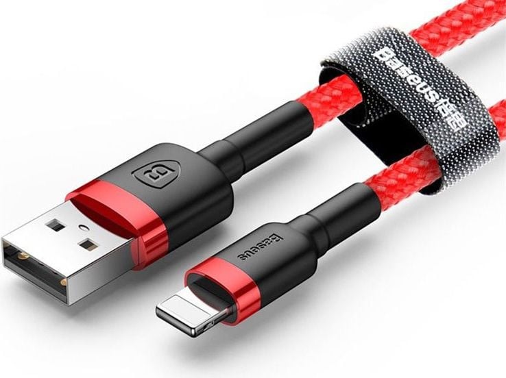 Baseus USB-A - Cablu USB Lightning 2 m roșu (31564-uniw)