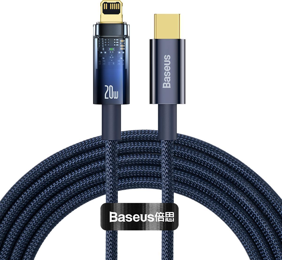 Baseus USB-C - Cablu USB Lightning 2 m Albastru (BSU3462BLU)