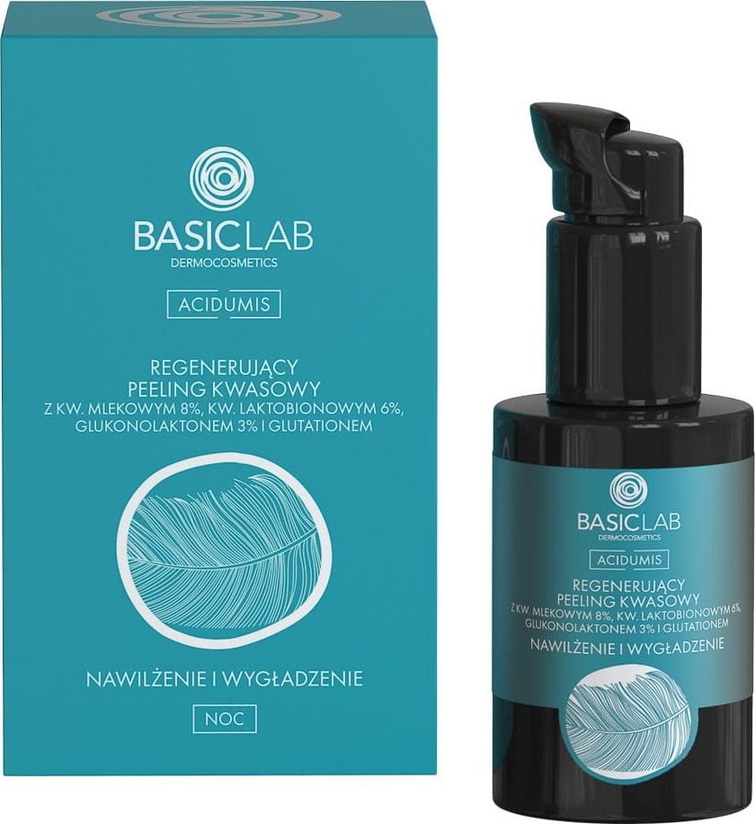 Basiclab BasicLab Peeling acid regenerant cu acid lactic 8% și acid lactobionic 6% NETETIZANT HIDRATANT 30 ml