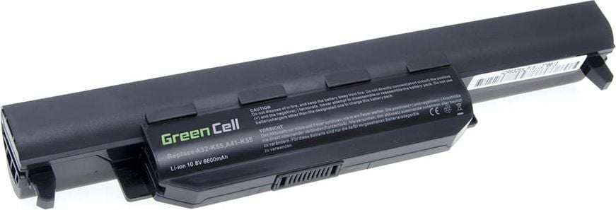 Bateria Green Cell A32-K55 pentru laptop Asus K55A K55VD R500V X55A X55UR704 (6600mAh 10.8V) Laptop acumulator marca Green Cell®