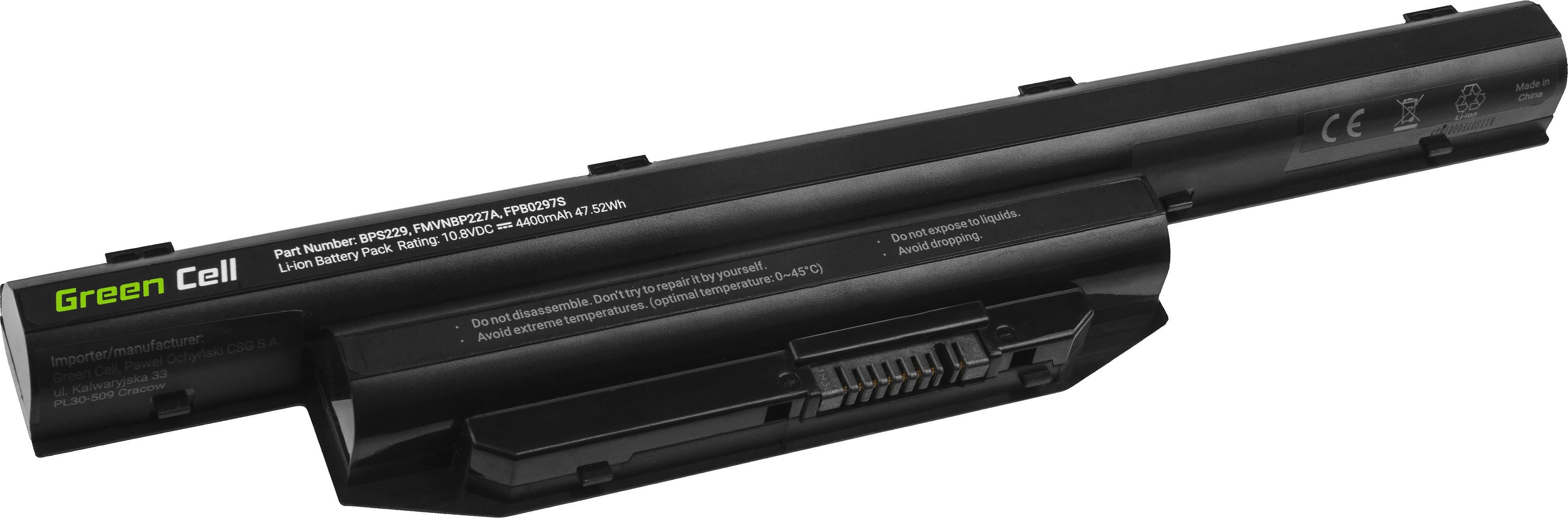 Baterii laptop - ﻿Baterie laptop pentru Fujitsu LifeBook A514 A544 A555 AH544 AH564 E547 E554 E733 E734 E743 E744 E746 E753 E754 S904 acumulator marca Green Cell