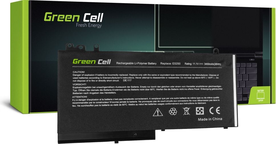 Baterie laptop RYXXH pentru Dell Latitude 12 E5250 E5270 14 E5450 E5550 11 3150 3160 acumulator marca Green Cell
