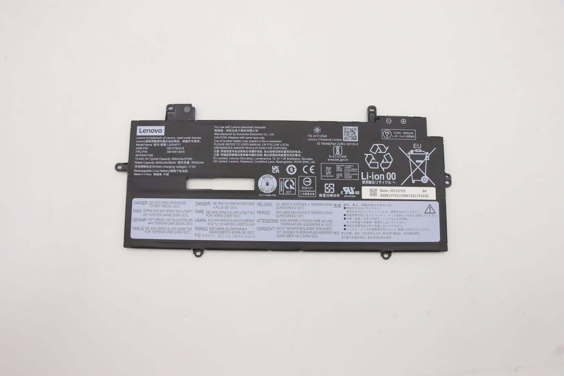 Bateria Lenovo Internal,4c,57Wh,LiIon,SWD