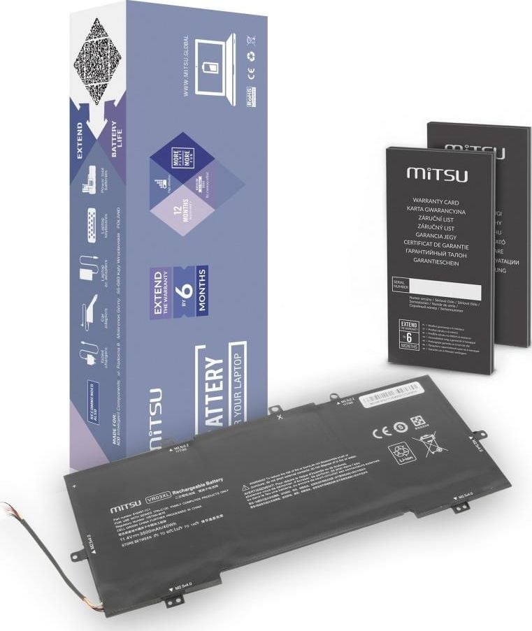 Baterie Mitsu Baterie Mitsu pentru notebook HP Envy 13-D (11,4 V) (3500 mAh)