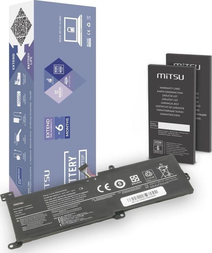 Baterie Mitsu Baterie Mitsu pentru notebook Lenovo IdeaPad 320 (7.4V-7.6V) (4050mAh)