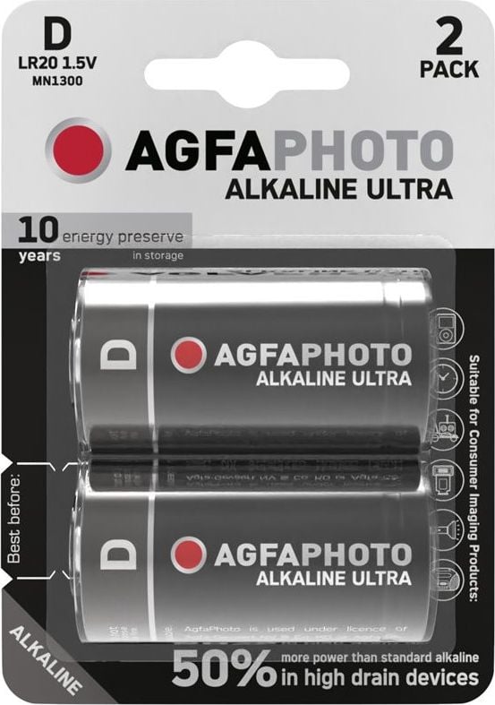 Baterie AgfaPhoto LR20 2 buc