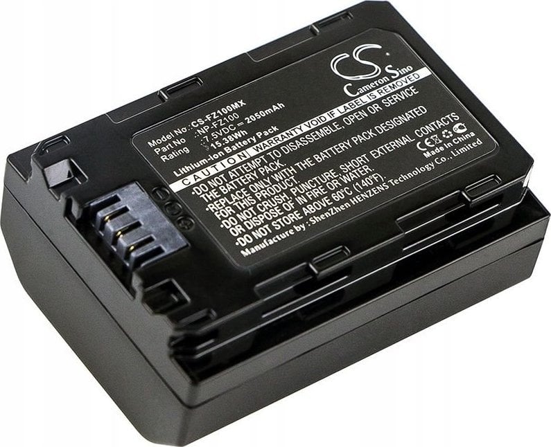 Baterie Cameron Sino Baterie reîncărcabilă tip Npfz100 / Np-fz100 / Bc-qz1 pentru Sony