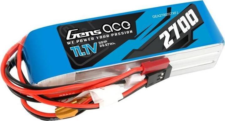 Baterie Gens Ace Gens Ace 2700mAh 11.1V TX 3S1P Futaba/JST-XHR/JST-SYP