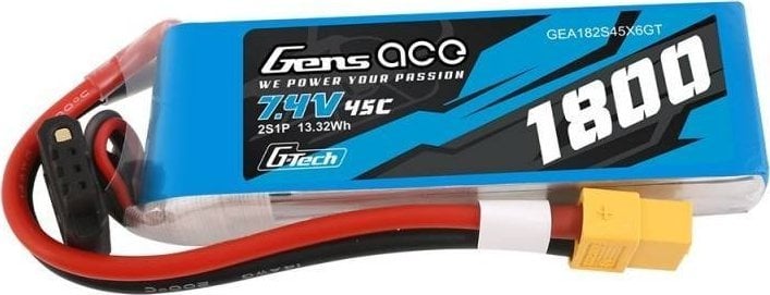 Baterie Gens Ace GensAce G-Tech LiPo 1800mAh 7.4V 45C 2S1P XT60