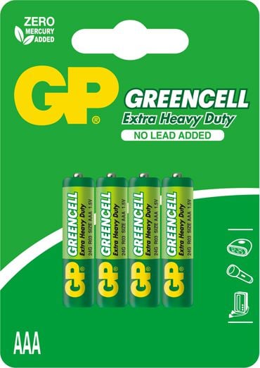 Baterie GP Greencell AAA / R03 4 buc.