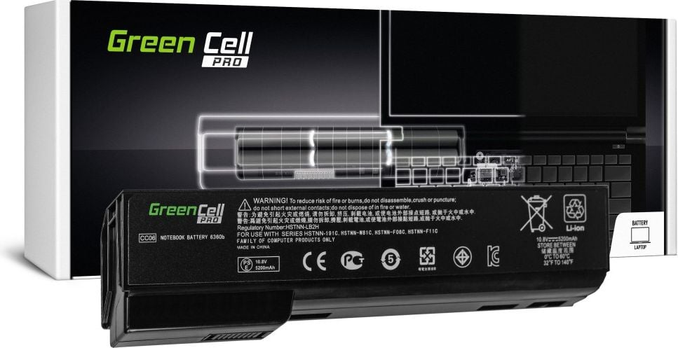 Baterie Green Cell PRO CC06XL pentru HP EliteBook 8460p 8460w 8470p 8560p 8570p ProBook 6460b 6560b 6570b (HP50PRO)