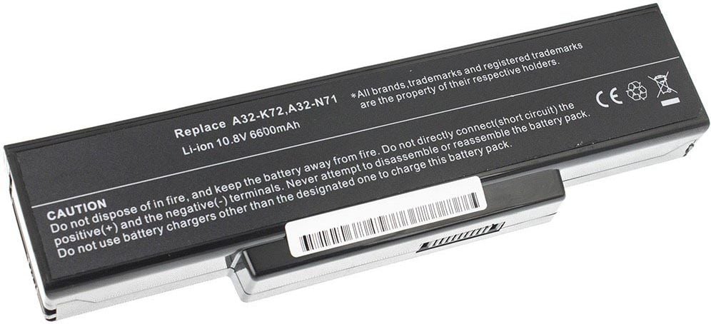 Baterie laptop A32-K72 A32-N71 pentru Asus K72 K72J K72F K73SV N71 N71J N73SV X73S acumulator marca Green Cell