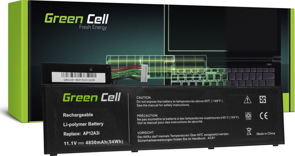 Baterie laptop AP12A3i pentru Acer Aspire Timeline Ultra M3 M3-581TG M5 M5-481TG M5-581TG TravelMate P648 P658 acumulator marca Green Cell