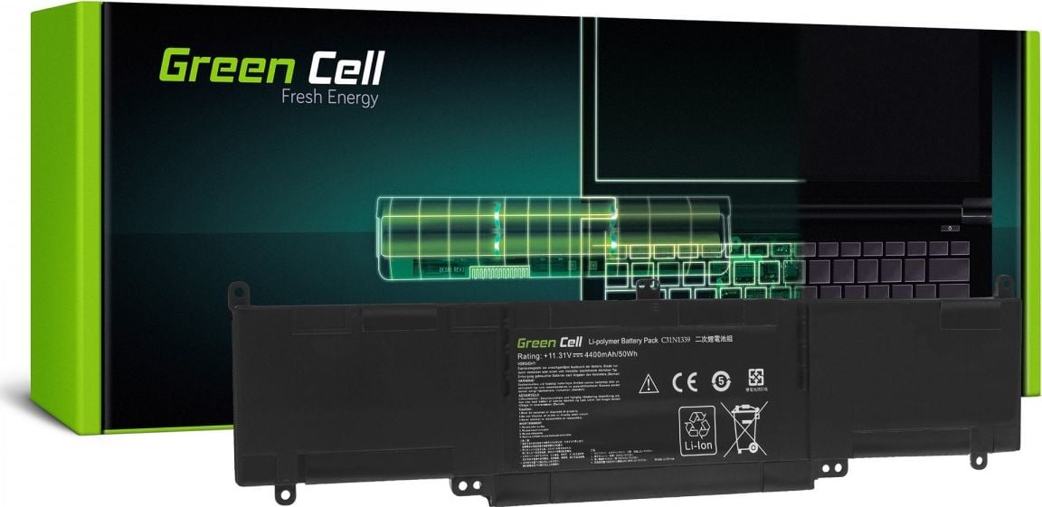 Baterie laptop C31N1339 pentru Asus ZenBook UX303 UX303U UX303UA UX303UB UX303L Transformer Book TP300L TP300LA TP300LD TP300LJ acumulator marca Green Cell
