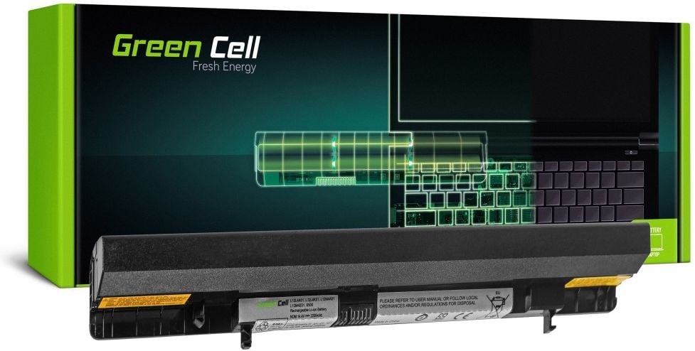Baterie laptop green cell pentru Lenovo IdeaPad S500 Flex 14 14D 15 15D 4 celula, 2200mAh, 14.4V (LE88)