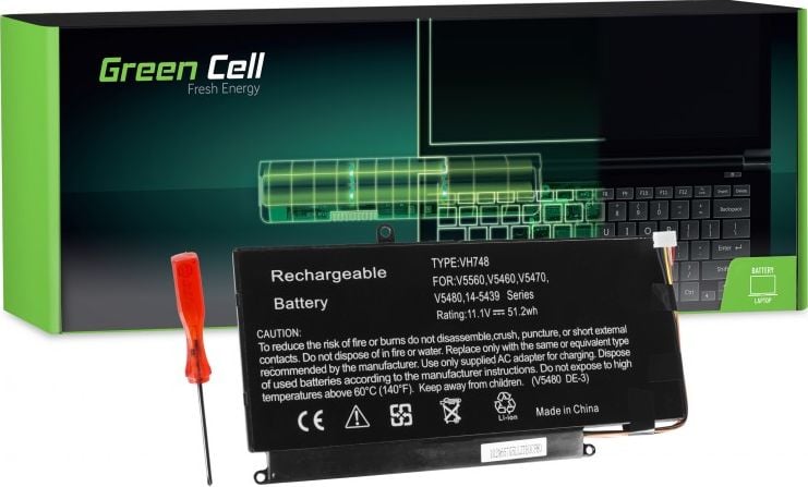 Baterie laptop green cell VH748 pentru Dell Vostro 5460 5470 5480 5560 si Dell Inspiron 14 5