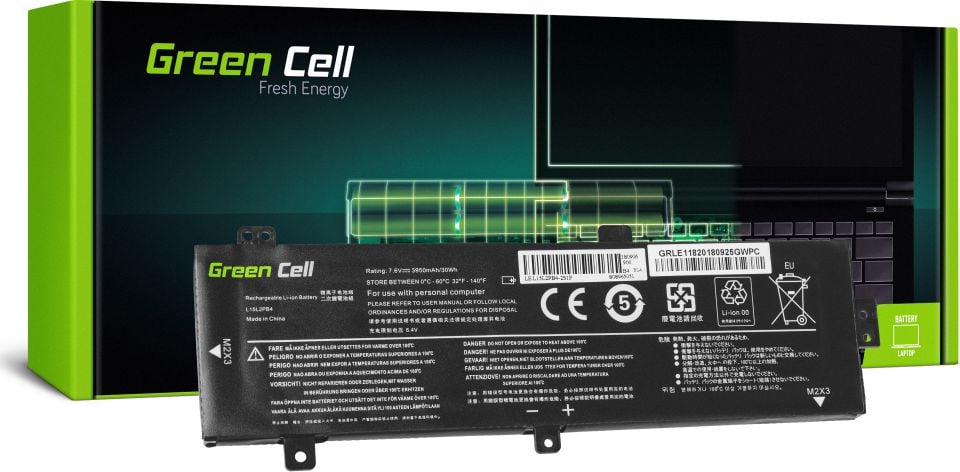 Baterie laptop L15C2PB3 L15L2PB4 L15M2PB3 L15S2TB0 pentru Lenovo Ideapad 310-15IAP 310-15IKB 310-15ISK 510-15IKB 510-15ISK acumulator marca Green Cell