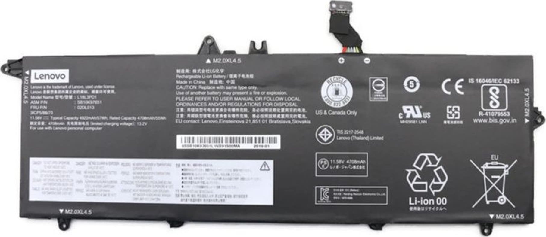 Baterie Lenovo 3c, 57Wh, LiIon, CXP