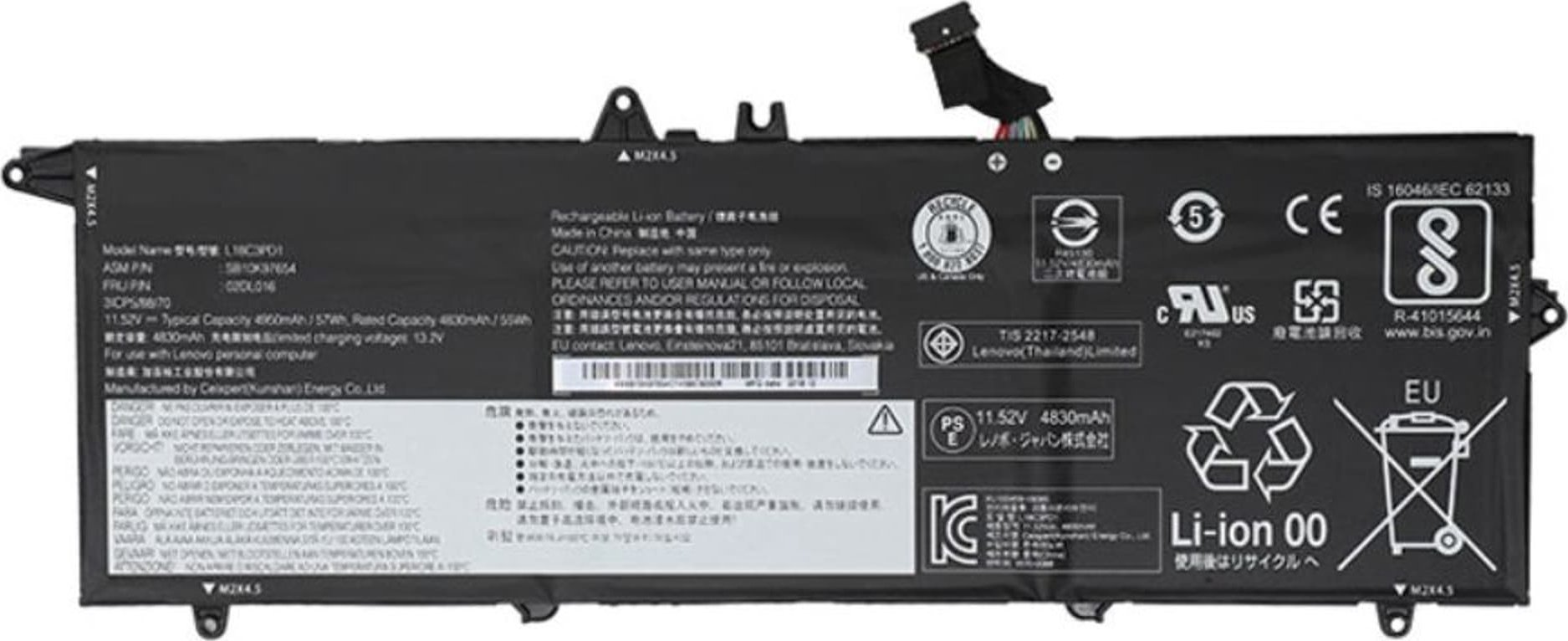 Baterie Lenovo 3c, 57Wh, LiIon, LGC