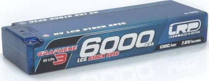 Baterie Li-Po, LRP, 6000mAh, 7,6V (2S), 65C, Multicolor
