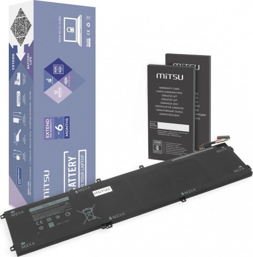 Baterie Mitsu pentru Dell XPS 15 9550 - 6GTPY 8500mAh (97Wh) 11,4 volți