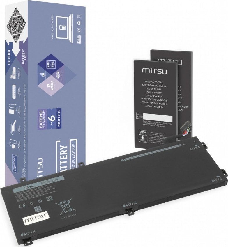 Baterie Mitsu pentru Dell XPS 15 9550 - RRCGW 4910 mAh (56 Wh) 11,4 volți