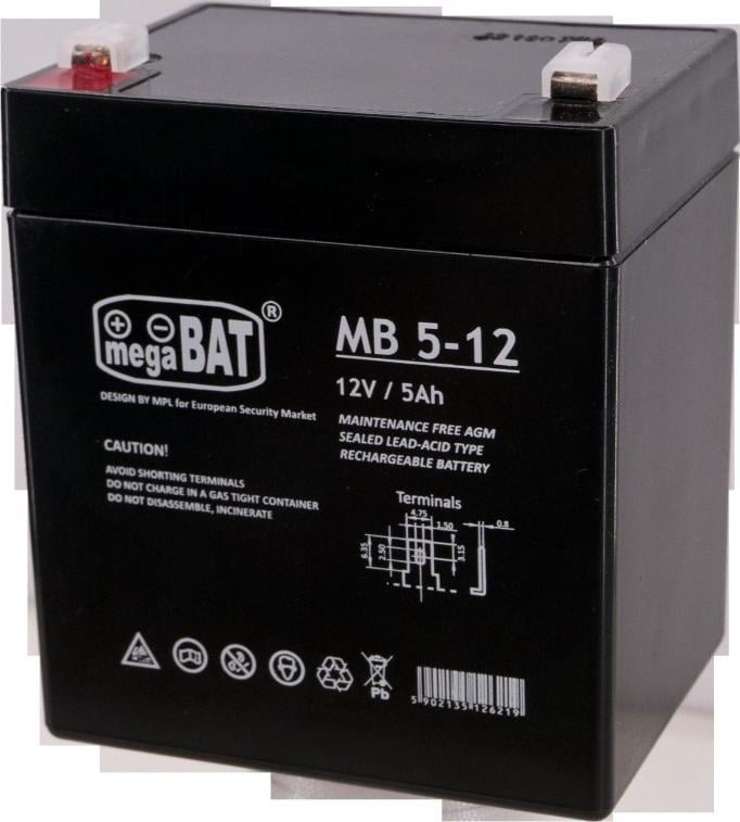 Baterie MPL Power MPL VRLA MB 5-12 (90/70/101 mm)