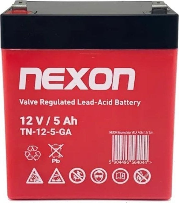 Baterie Nexon Gel Nexon TN-GEL-5 12V 5Ah - descărcare profundă și lucru ciclic