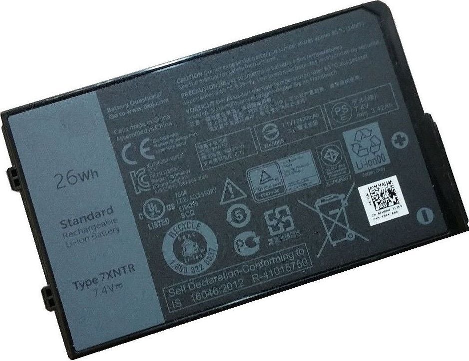 Baterie originala Dell model FH8RW, 3420mAh, 7.4V, 26Wh, 2 celule, pentru Latitude 12 Rugged Tablet 7202, 7212