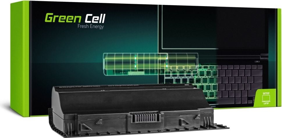 ﻿Baterie pentru Asus G75 G75VW G75VX G75V G75VX-3D G75VW-3D (4400mAh 14.4V) Laptop acumulator marca Green Cell®