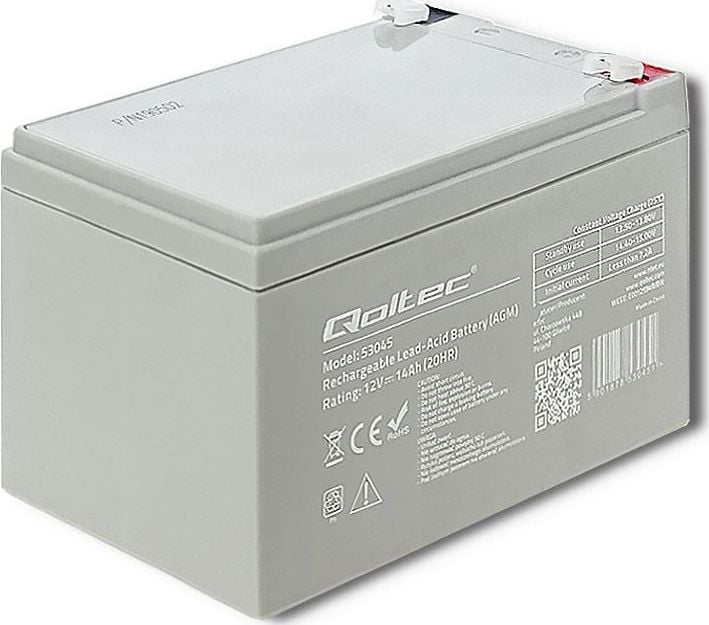 Baterie Qoltec 12V/14Ah (53045)