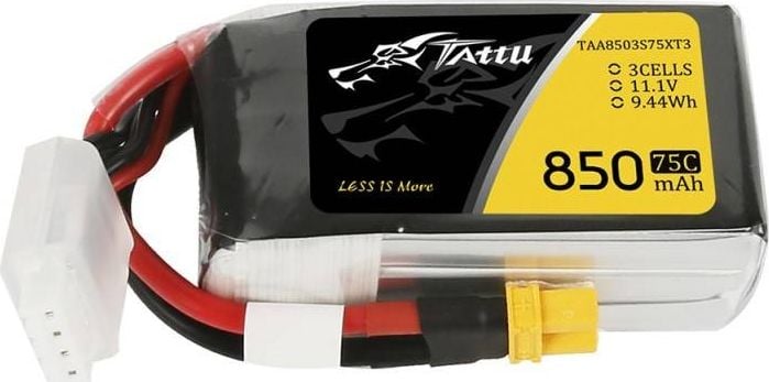 Baterie Tattu Tattu 850mAh 11.1V 75C 3S1P Conector XT30