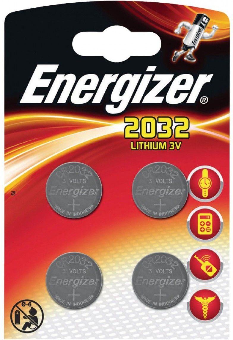 Baterii Energizer CR2032, 3V, 4 bucati