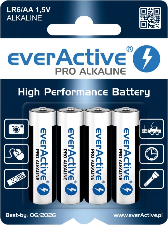 Baterii lr03 aaa everactive pro 4 buc in blister