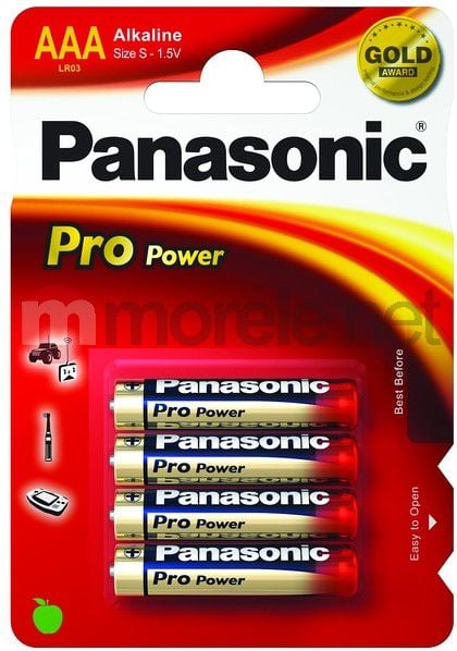 Baterii Panasonic Alkaline Pro Power LR3PPG/4BP, blister 4 buc