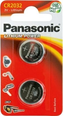 Baterii PANASONIC CR2032, 2 buc