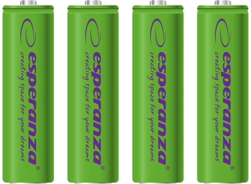 Baterii reincarcabile Ni-MH AA 2000MAH x4, Esperanza EZA104G