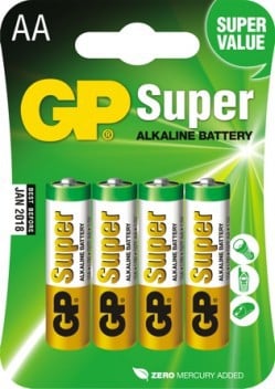 Baterii Super Alcaline GP AA, 6 buc