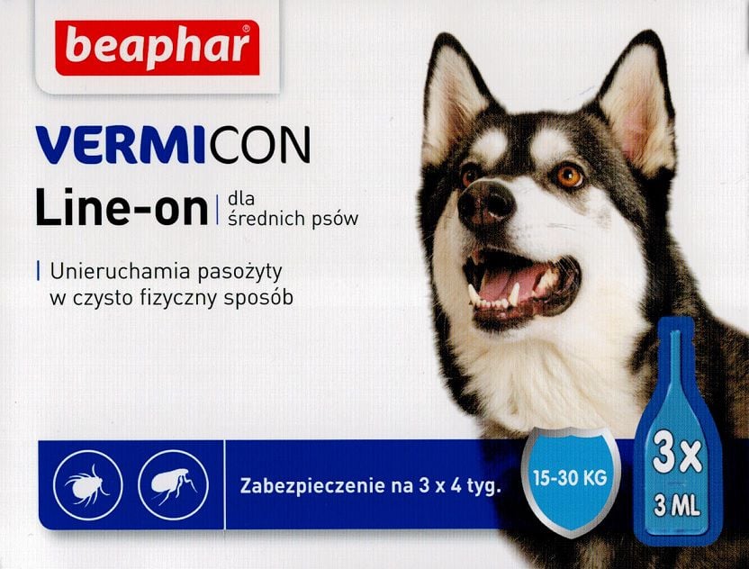 Dog Vermicon M - ectoparaziții de pe formulare pentru câini de 15-30 kg