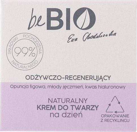 bebio Cremă naturală de față hrănitoare și regeneratoare de zi 50 ml