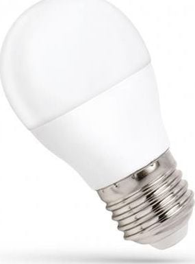 Bec LED, Spectrum, E27, 8 W, 710 lm, Tip rotund, Lumina calda, Alb