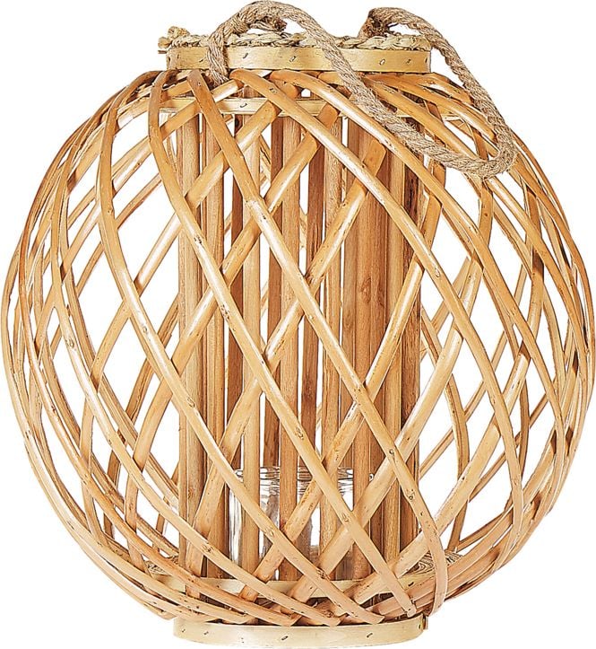Beliani Lantern din lemn SAMOA usor