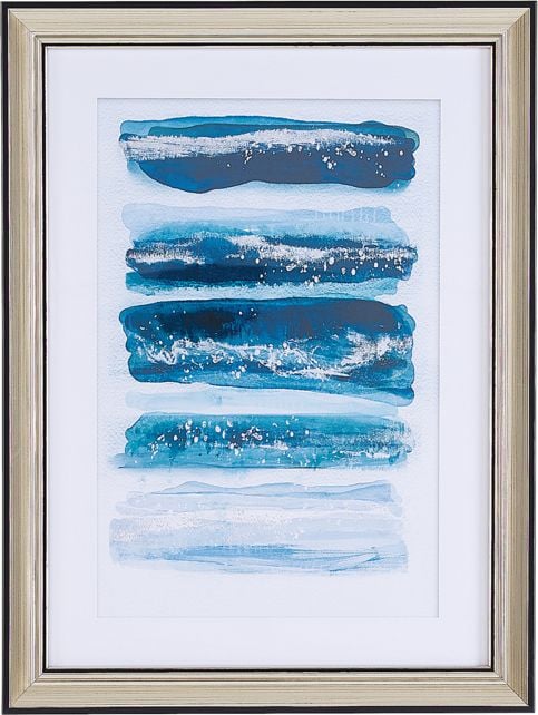 Beliani Poza inramata 30 x 40 cm albastru FERATE