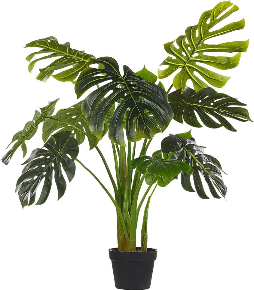 Beliani Plantă artificială în ghiveci 113 cm PLANTĂ MONSTERA