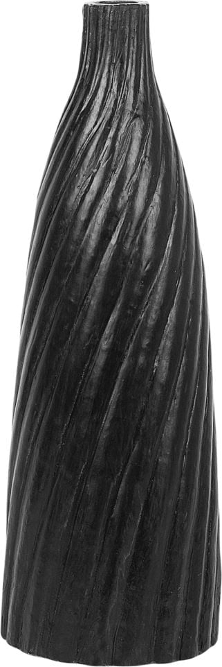 Beliani Wazon dekoracyjny 54 cm czarny FLORENTIA