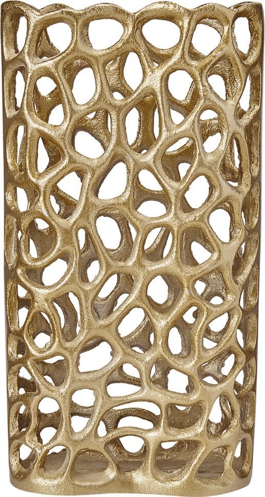Beliani Vas decorativ metalic auriu SANCHI