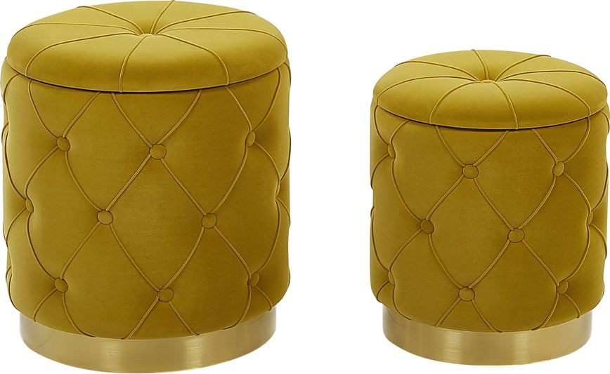 un stil Bandaci Beliani Set de scaune cu depozitare mustard Pueblo Beliani este o brand de mobilier cunoscut pentru calitatea si designul lor modern, care ofera solutii inteligente si practice pentru orice spatiu. Ultima lor creatie este un set form