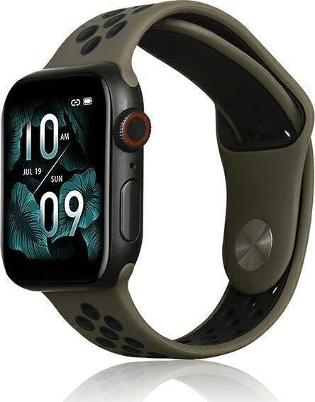 Beline Beline Apple Watch Sport Curea din silicon 38/40/41mm maro/negru maro/negru