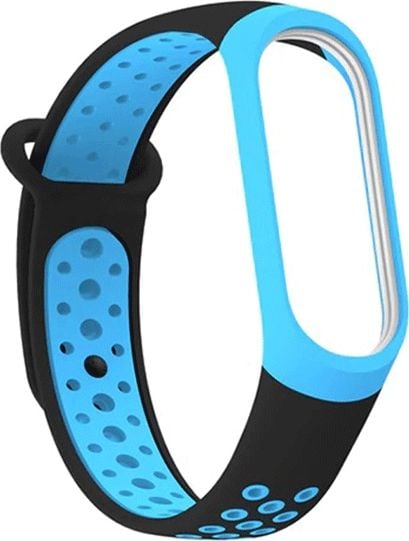 Curea Beline Beline Mi Band 3/4 design negru-albastru/negru-albastru