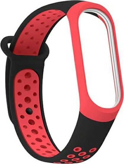 Curea Beline Beline Mi Band 3/4 design negru-rosu/negru-rosu